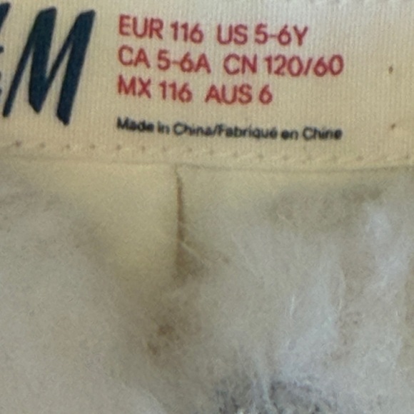 H&M Girls Cream Faux Fur Bolero Cardigan Size 5/6 - Picture 6 of 7